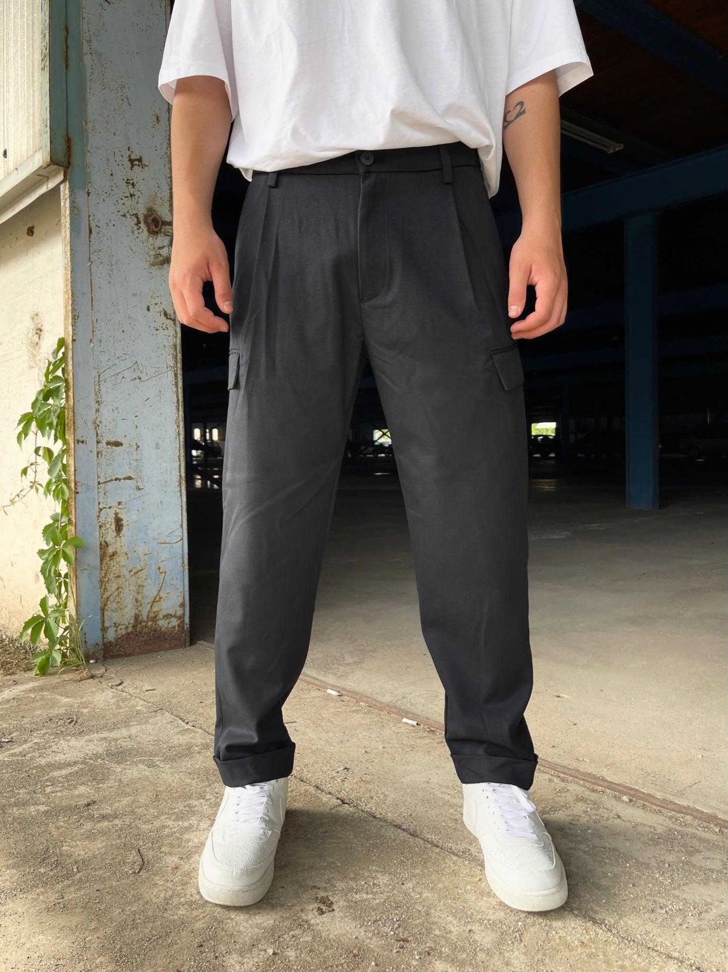 Dark Navy Premium Cargo Pants