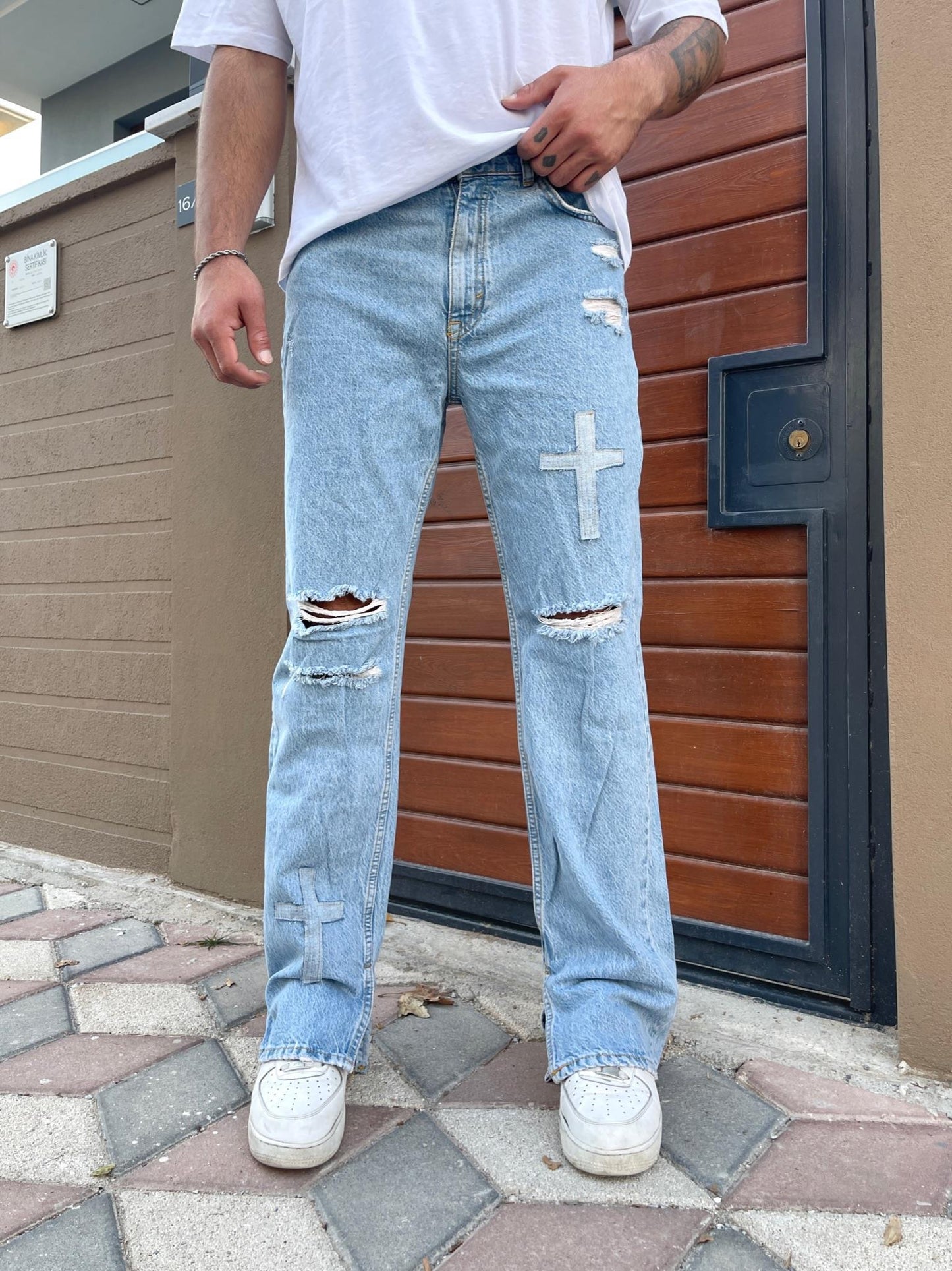 Patchwork Baggy Pants
