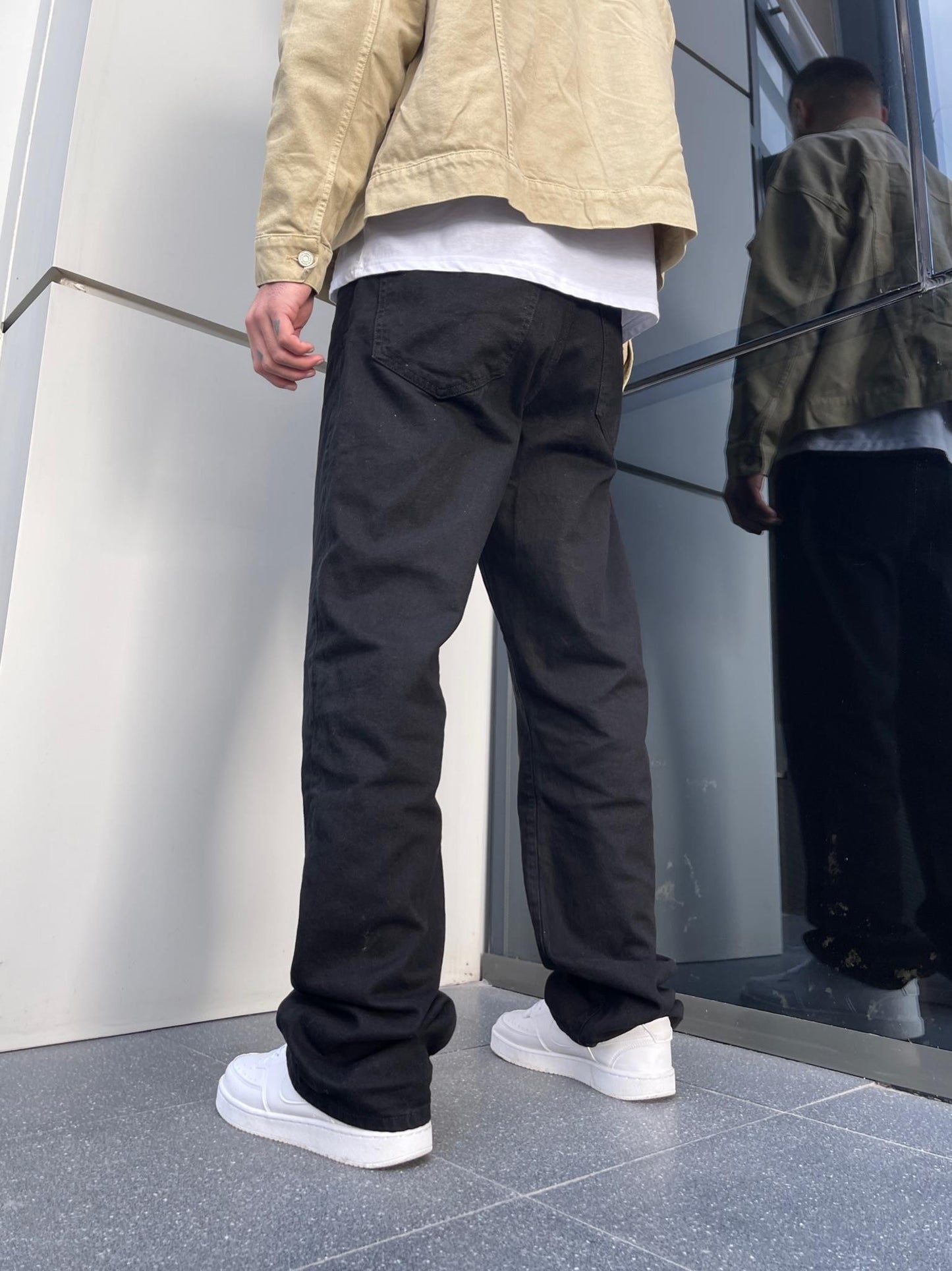 Premium Designer Words Baggy Jeans