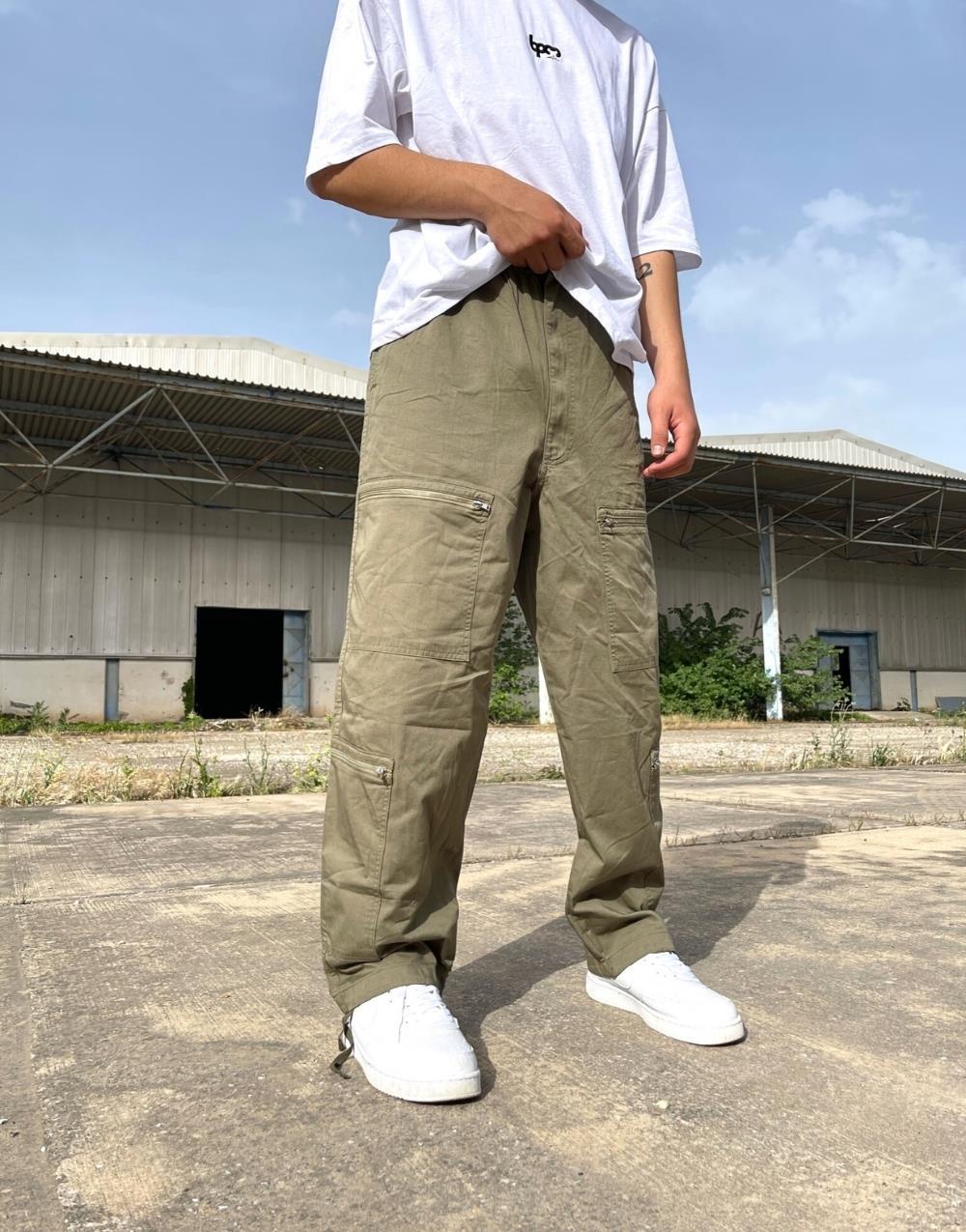Premium Double Zip Cargo Parachute Pants