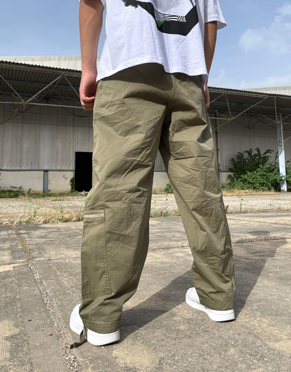 Premium Double Zip Cargo Parachute Pants