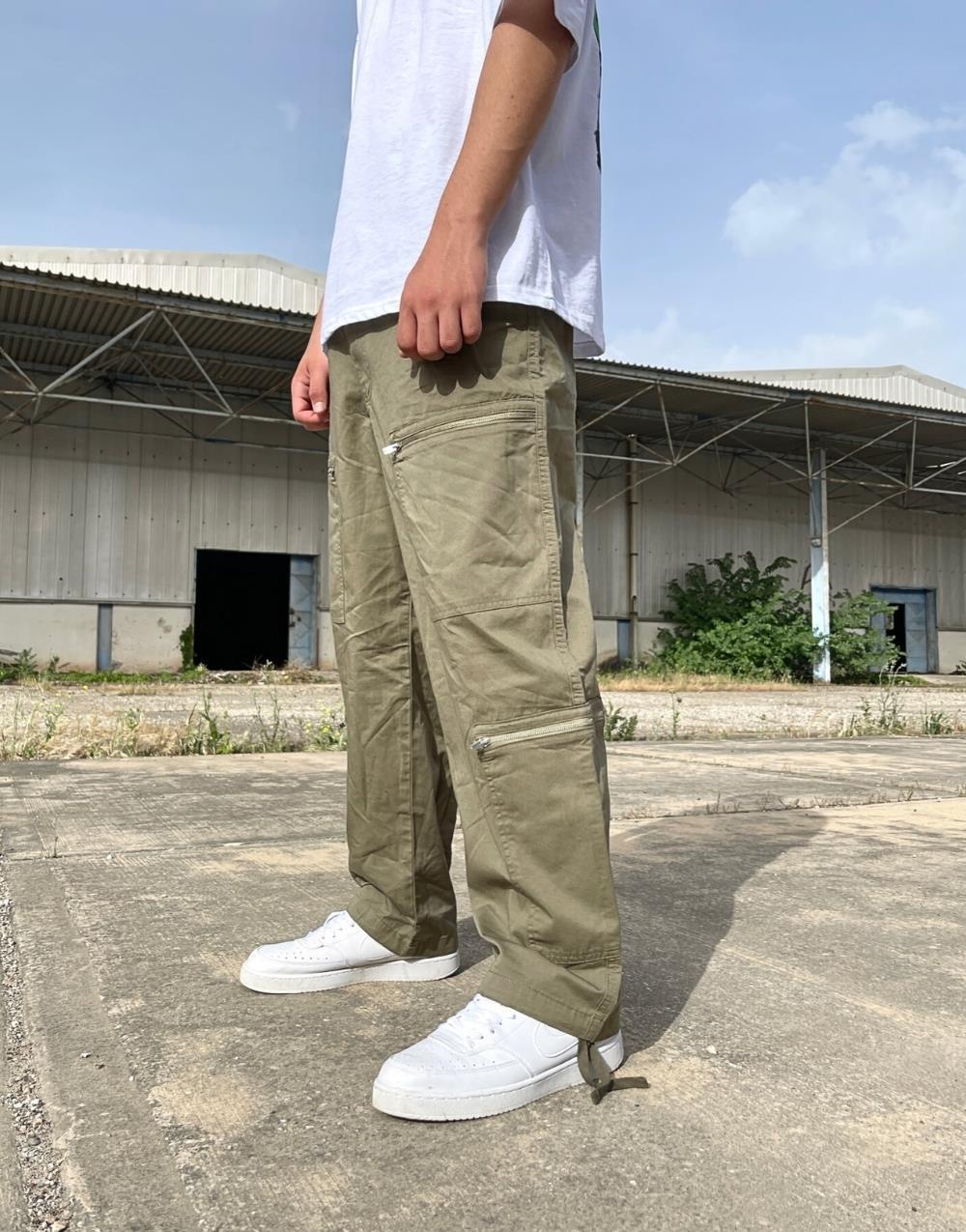 Premium Double Zip Cargo Parachute Pants