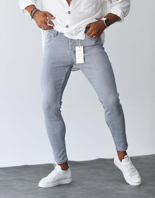 Men's Slim Fit Ice Grey Jeans