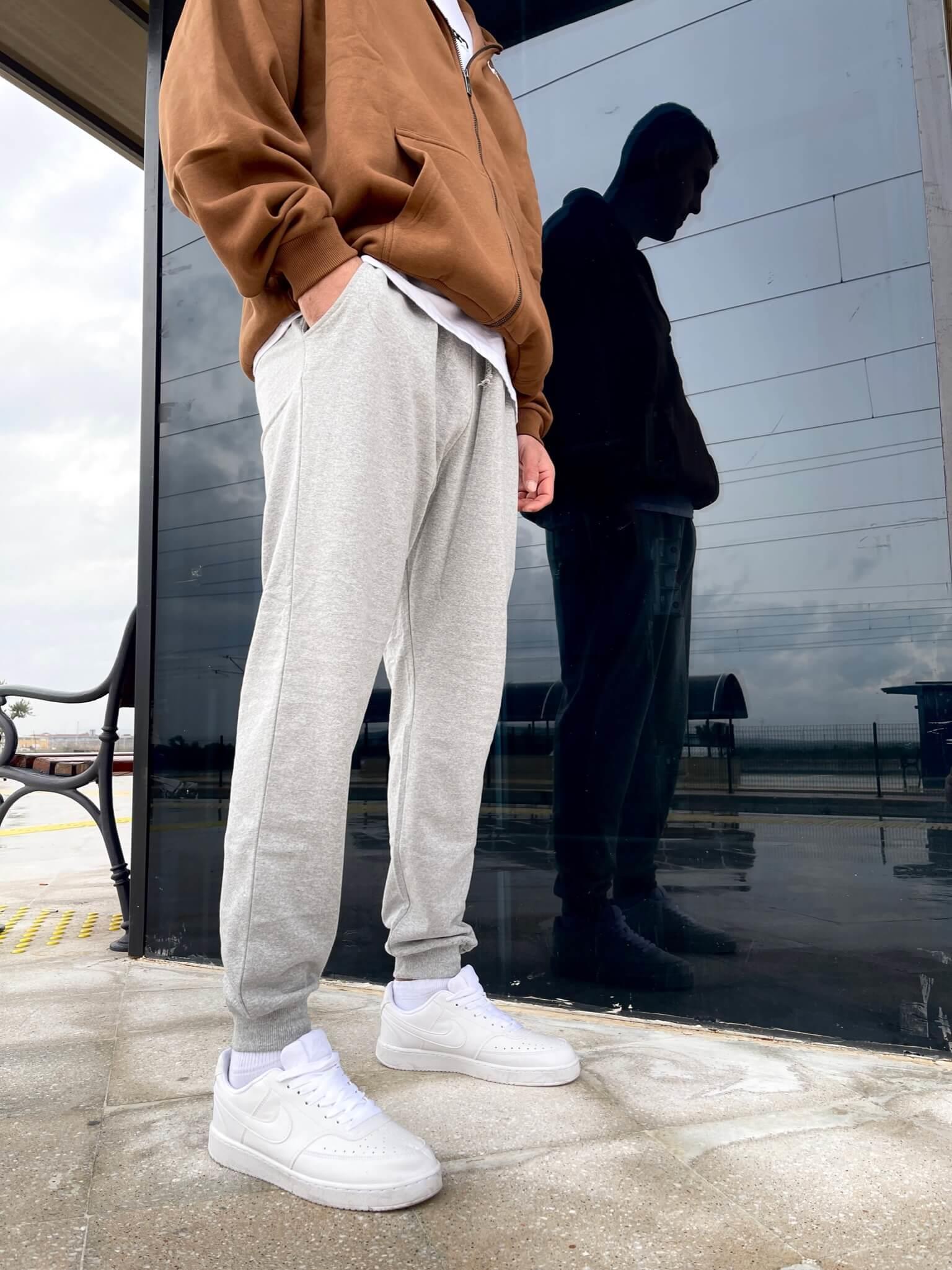Unisex Fleece Sweatpants - Grey