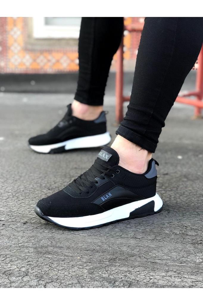 Wagoon WG204 Men's Black Sports Shoes